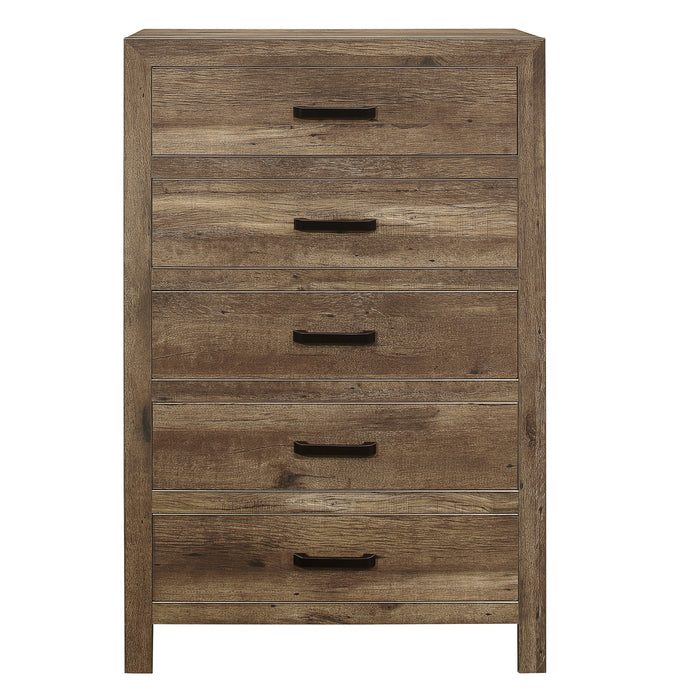 Mandan Weathered Pine Panel Bedroom Set