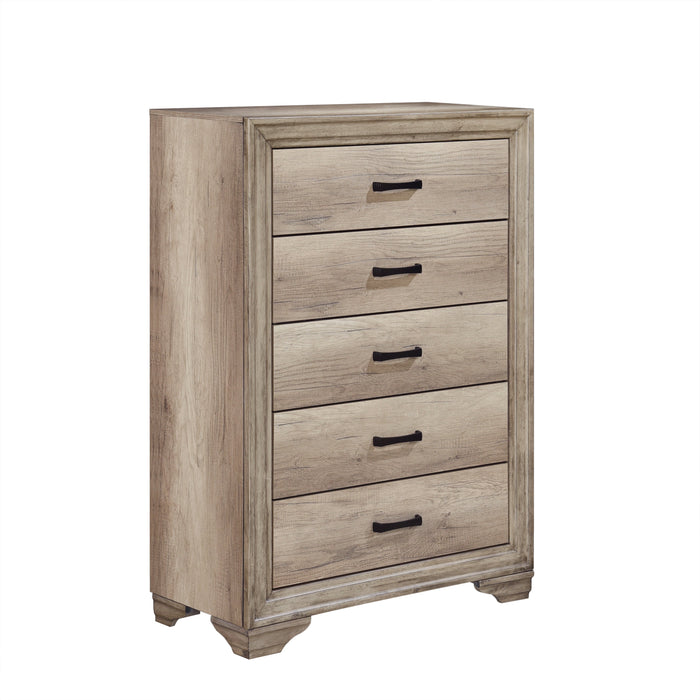 Lonan Rustic Panel Bedroom Set