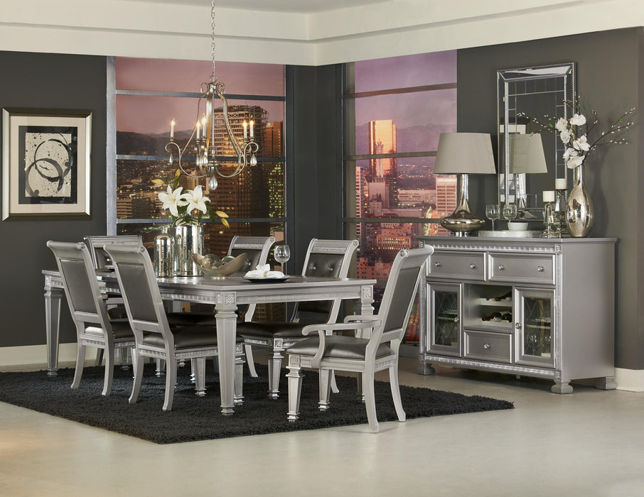 Bevelle Silver Extendable Dining Set