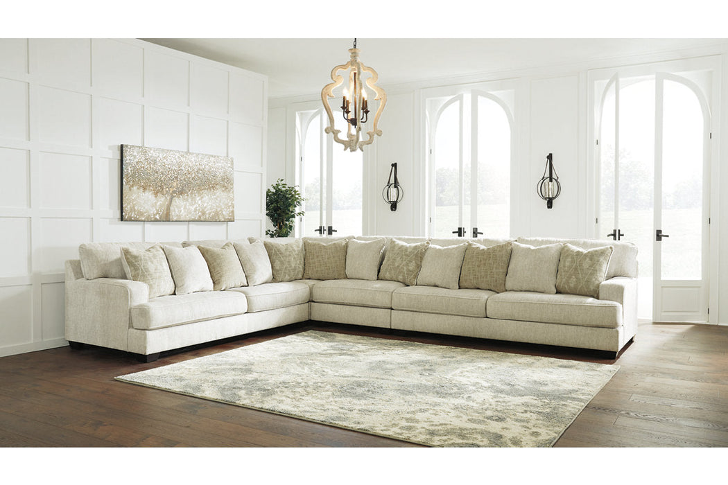 Rawcliffe Parchment 4-Piece Sectional