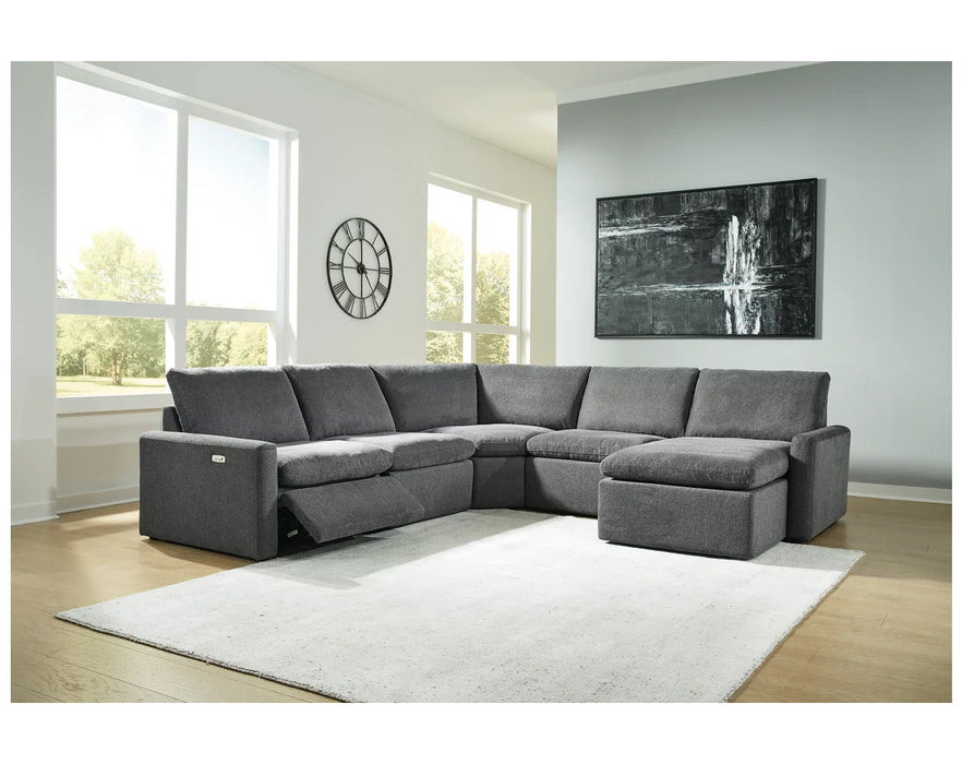 Hartsdale 5-Piece Raf Power Reclining Sectional with Chaise