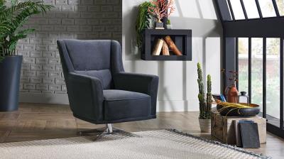 Loretto Opak Anthracite Living Room Sleeper Set