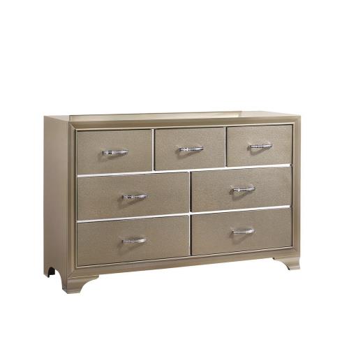 Beaumont Bedroom Set Metallic Champagne