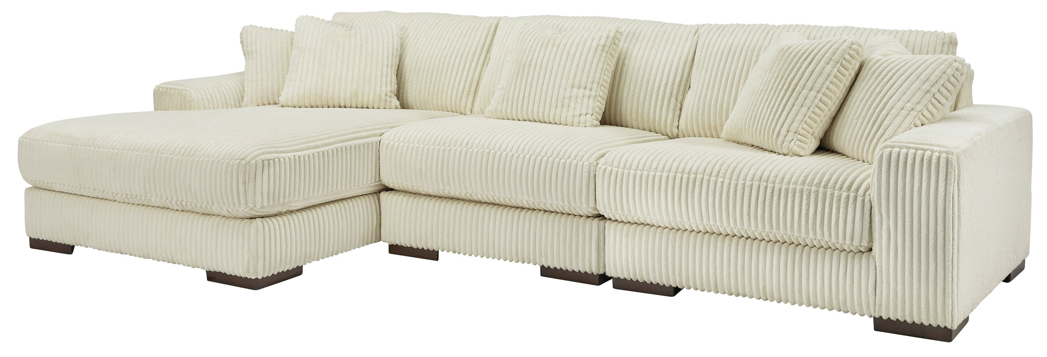 Lindyn Ivory 3-Piece LAF Sectional