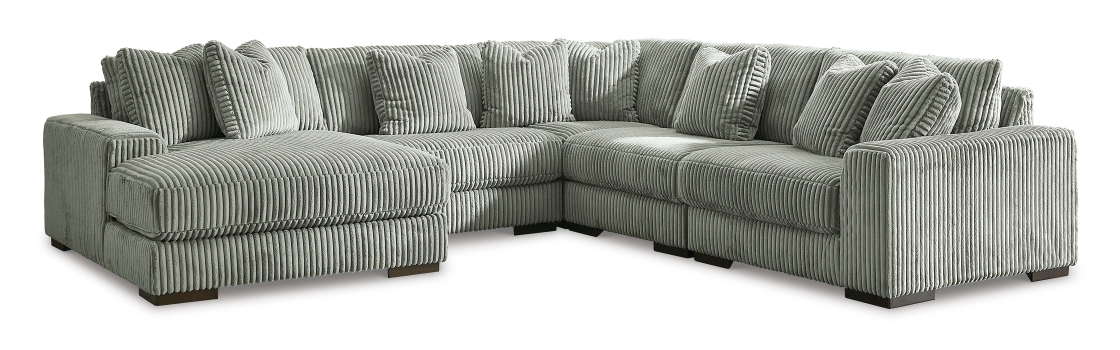 Lindyn fog 5 Piece Laf Sectional with Chaise