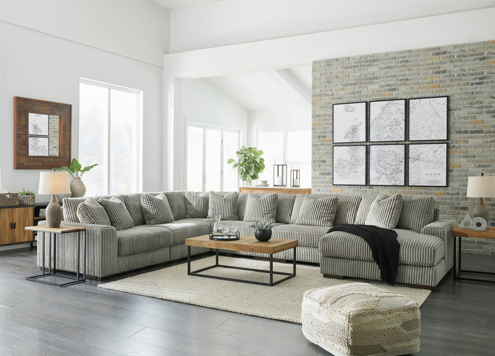 Lindyn Fog 6-Piece LAF Sectional with Chaise