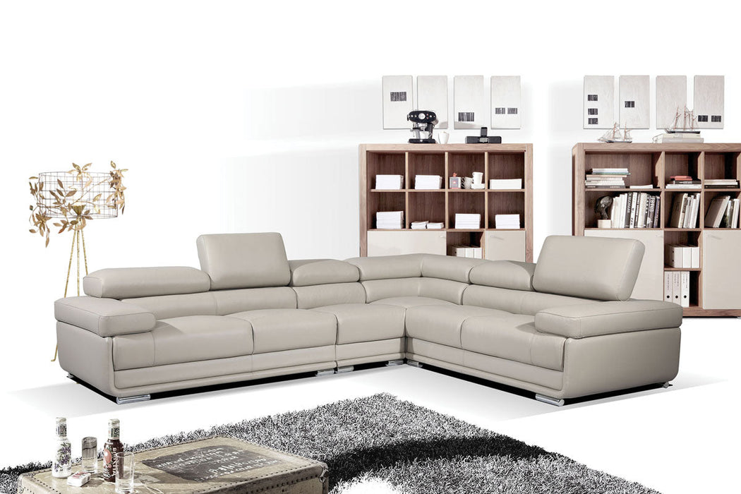 2119 Sectional Light Grey - i17280 - Lara Furniture