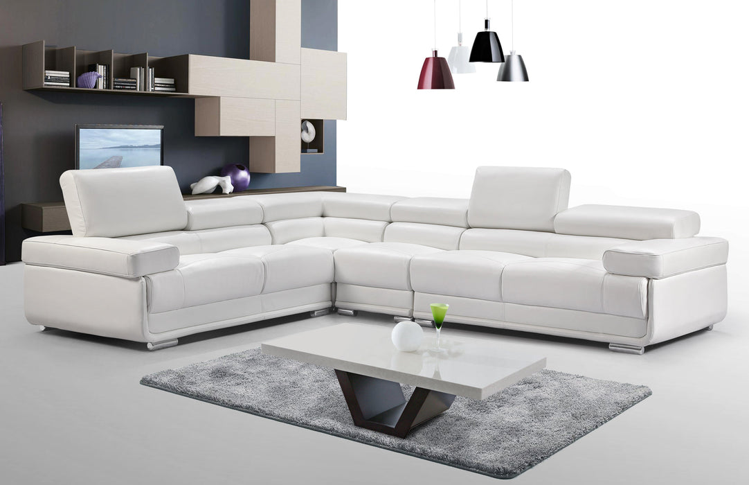 2119 Sectional White - i21830 - Lara Furniture