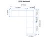 2119 Sectional White - i21830 - Lara Furniture