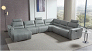 2144 Sectional Grey W/1 Recliner - i31278 - Lara Furniture