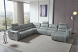 2144 Sectional Grey W/1 Recliner - i31278 - Lara Furniture