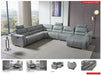 2144 Sectional Grey W/1 Recliner - i31278 - Lara Furniture