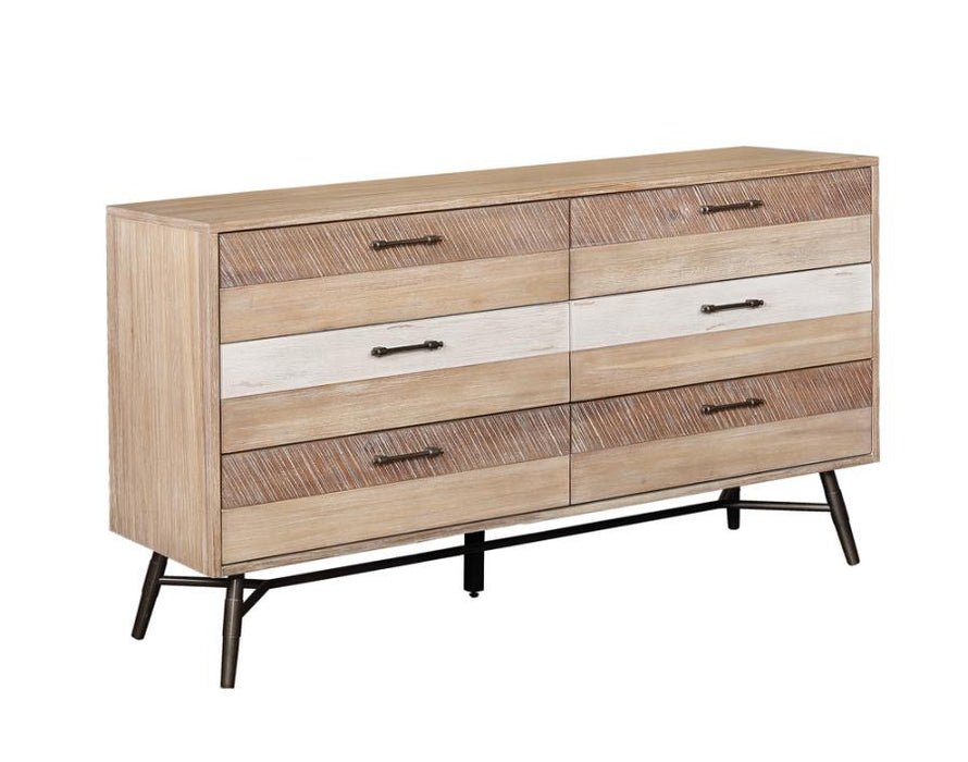 Marlow 5-piece Queen Bedroom Set Rough Sawn Multi