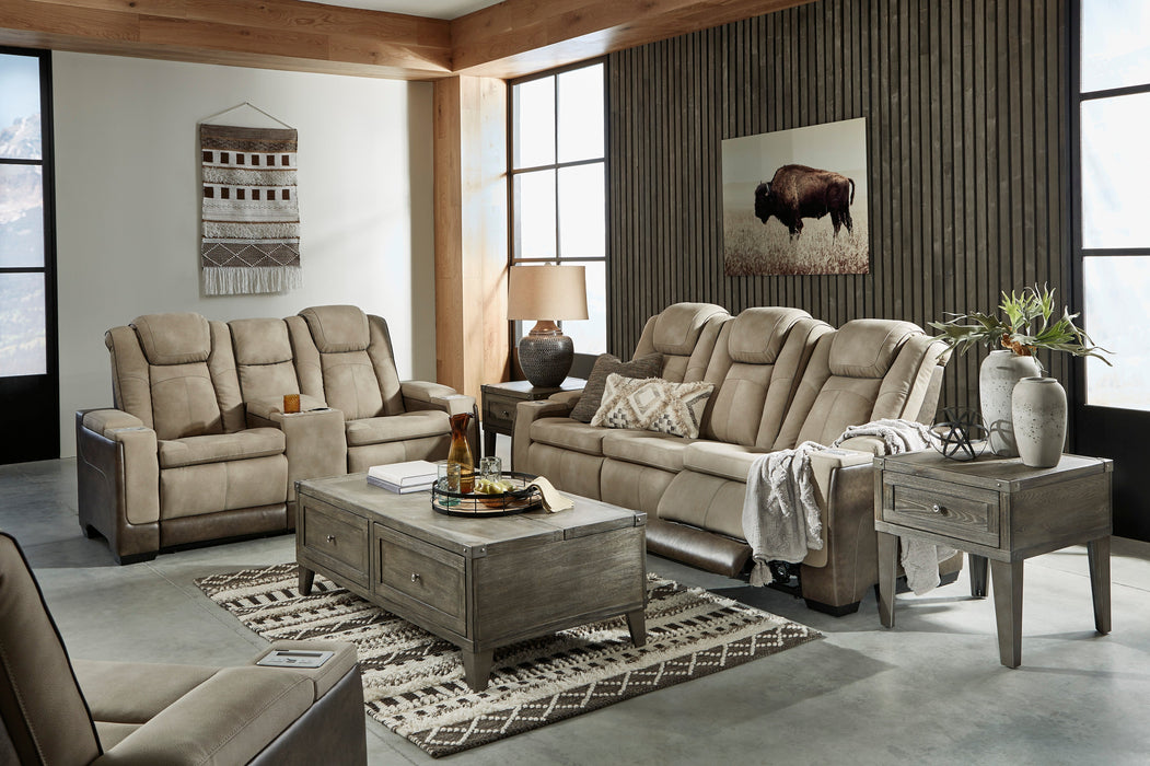 Next-Gen DuraPella Sand Power Recliner Set