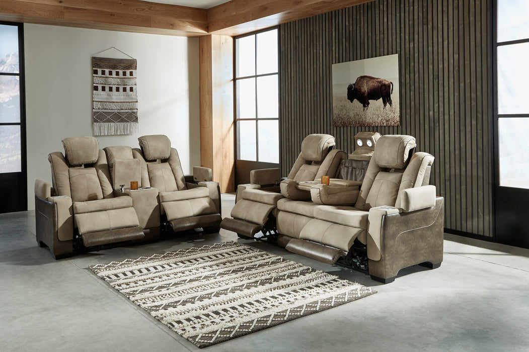 Next-Gen DuraPella Sand Power Recliner Set