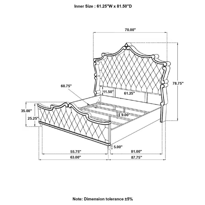 QUEEN BED 4 PC SET