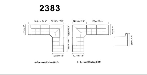 2383 Sectional - i17278 - Lara Furniture