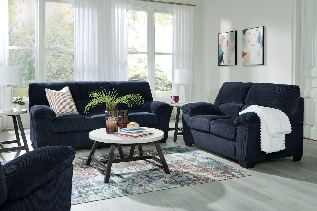 SimpleJoy Navy Living Room Set