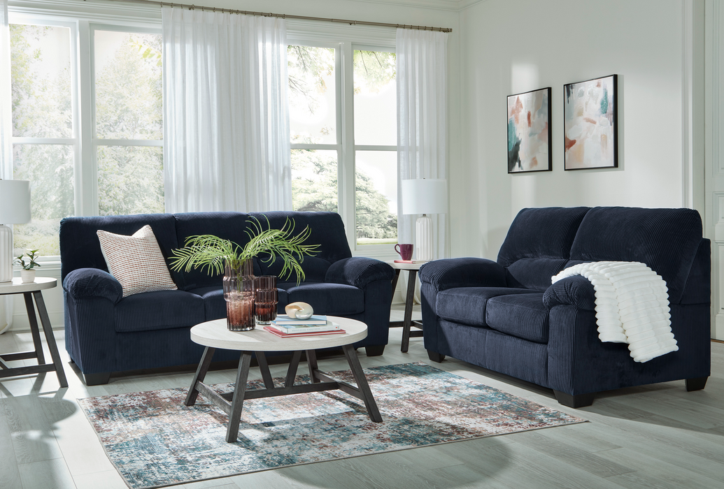 SimpleJoy Navy Living Room Set