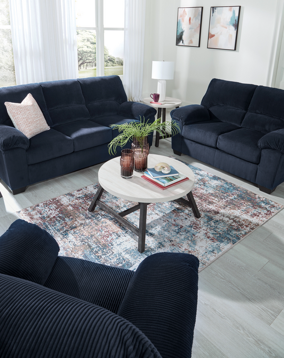 SimpleJoy Navy Living Room Set