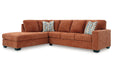 Aviemore Spice 2-Piece Sectional with Chaise -  Ashley - Lara Furniture