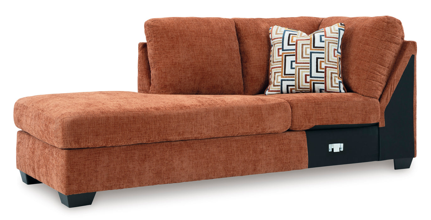 Aviemore Spice  2-Piece LAF Sectional with Chaise