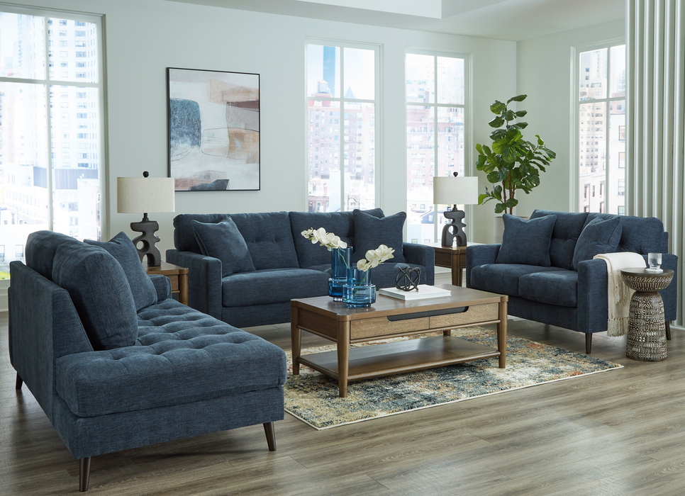 Bixler Navy Living Room Set