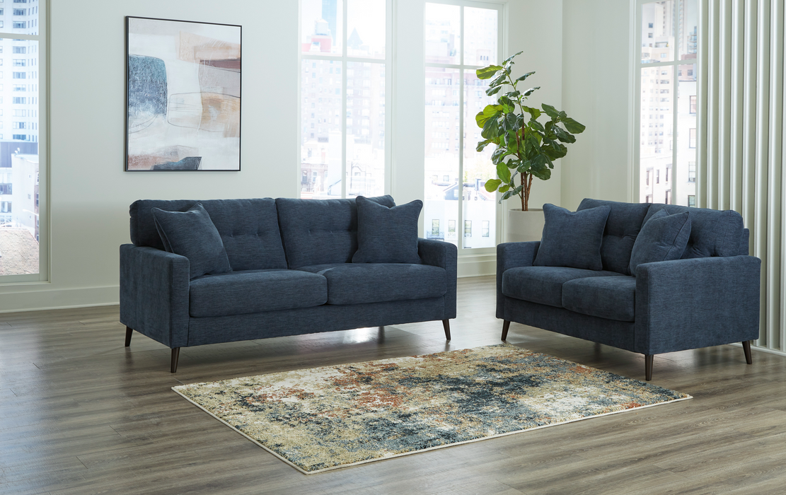 Bixler Navy Living Room Set