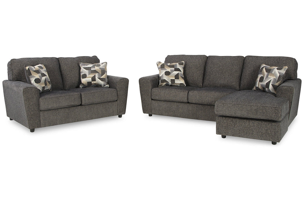 Cascilla Slate Sofa Chaise and Loveseat -  Ashley - Lara Furniture