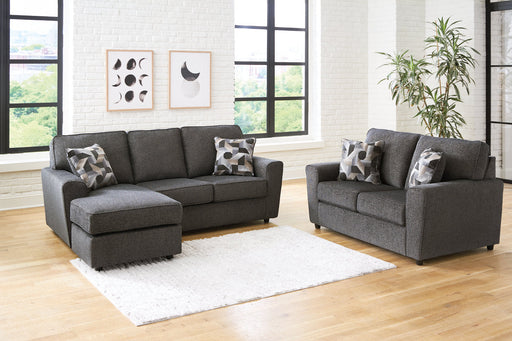 Cascilla Slate Sofa Chaise and Loveseat -  Ashley - Lara Furniture