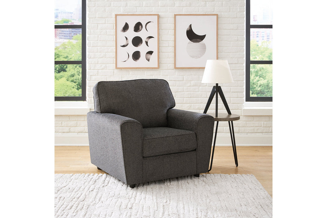 Cascilla Slate Sofa Chaise and Chair -  Ashley - Lara Furniture