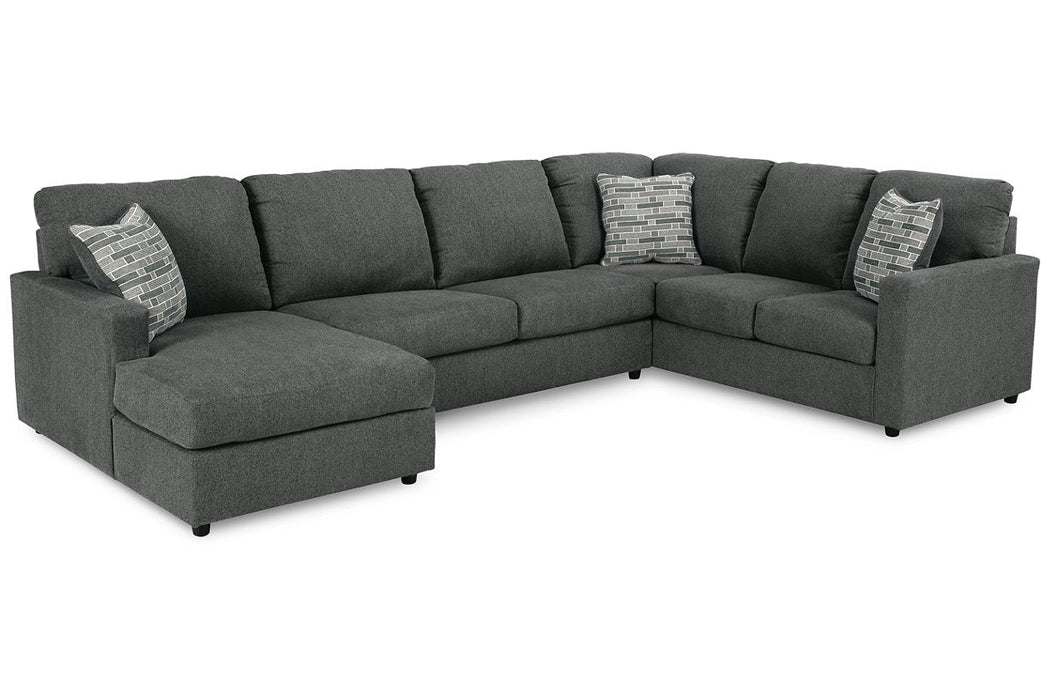 Edenfield Charcoal 3-Piece LAF Sectional