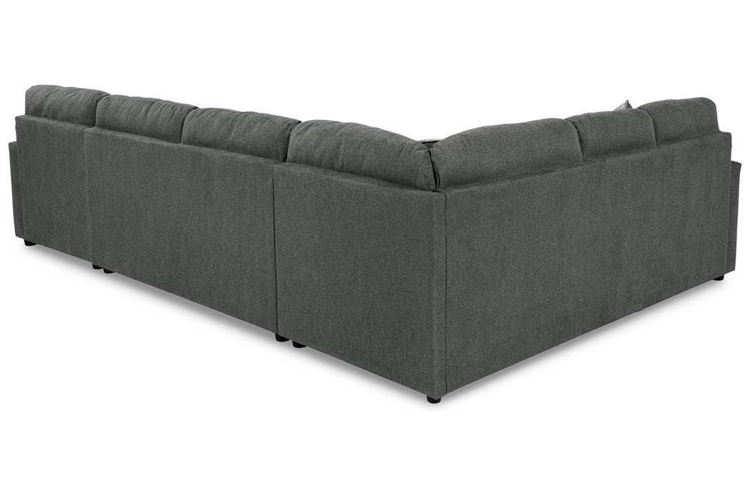 Edenfield Charcoal 3-Piece RAF Sectional