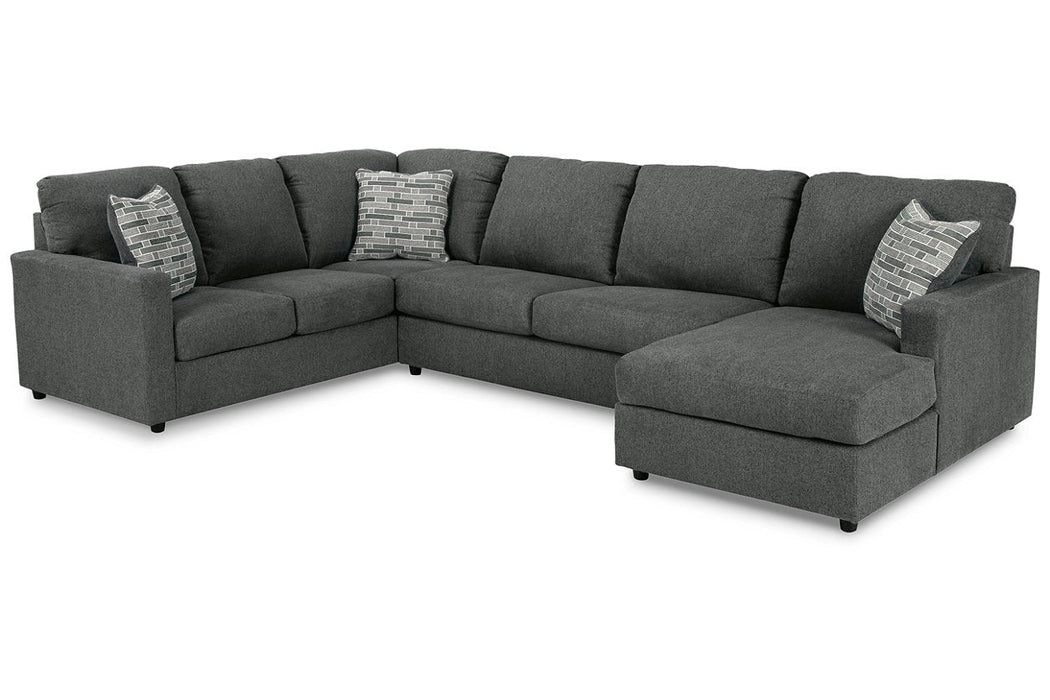 Edenfield Charcoal 3-Piece RAF Sectional