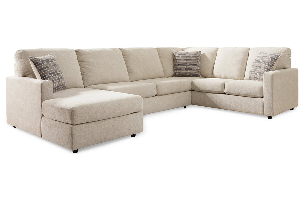 Edenfield Linen 3-Piece LAF Sectional