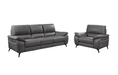 2934 Dark Grey W/ Electric Recliners Set - Lara Furniture