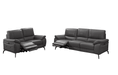 2934 Dark Grey W/ Electric Recliners Set - Lara Furniture