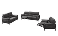 2934 Dark Grey W/ Electric Recliners Set - Lara Furniture