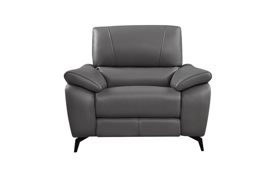 2934 Dark Grey W/ Electric Recliners Set - Lara Furniture