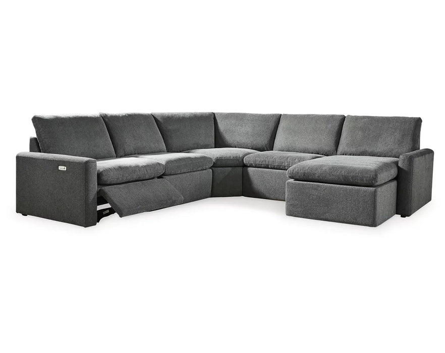 Hartsdale 5-Piece Raf Power Reclining Sectional with Chaise