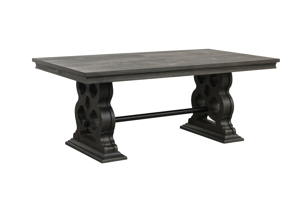 Arasina Dark Pewter Extendable Dining Set