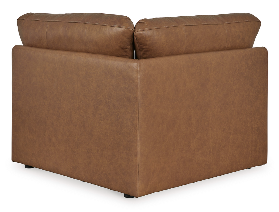 [EXCLUSIVE] Emilia 5-Piece Caramel Leather Sectional