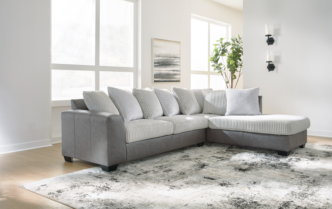 Clairette Court Alloy 2-Piece RAF Sectional