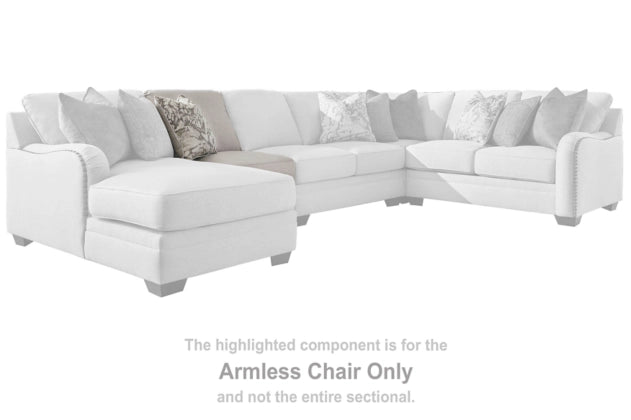 Dellara Chalk 3-Piece LAF Sectional with Chaise