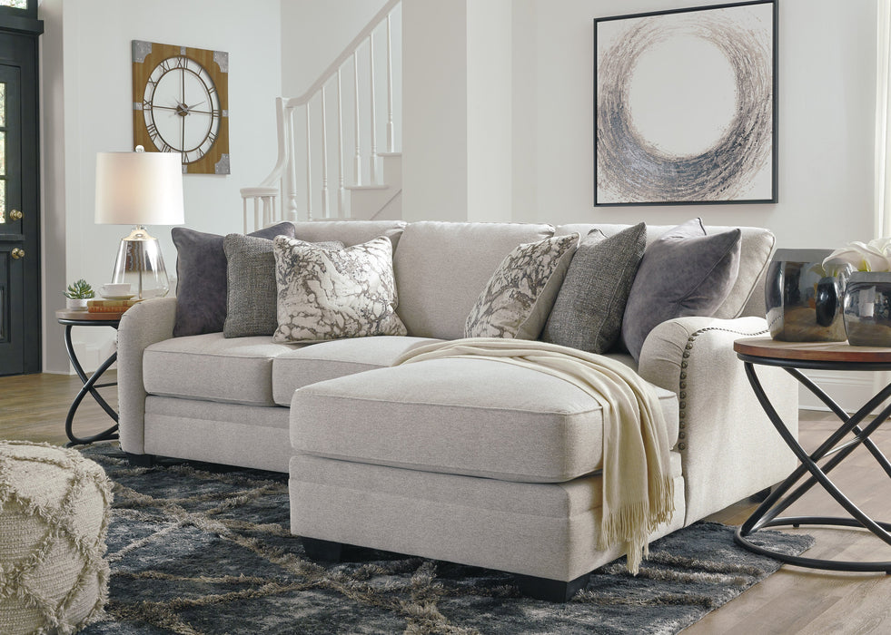 Dellara Chalk Sofa Chaise - Lara Furniture