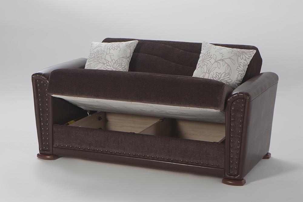 Alfa Redeyef Brown Living Room Sleeper Set