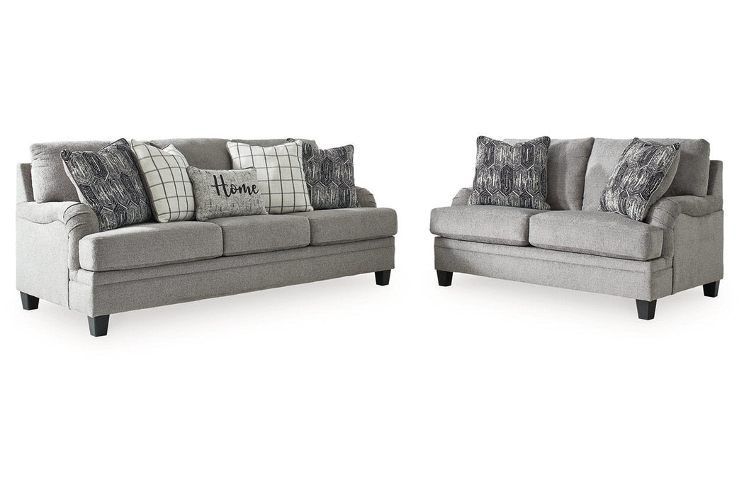 Davinca Charcoal Living Room Set -  Ashley - Lara Furniture