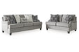 Davinca Charcoal Living Room Set -  Ashley - Lara Furniture