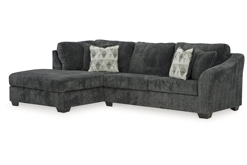 Biddeford Shadow 2-Piece LAF Chaise Sleeper Sectional