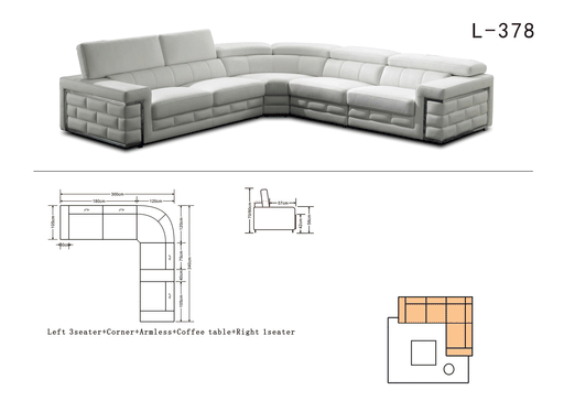 378 Sectional - i37601 - Lara Furniture